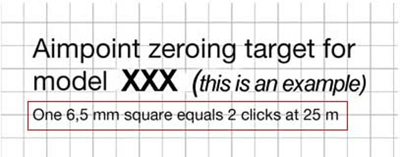 Zero your Aimpoint Sight Aimpoint for professional use