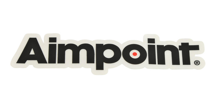  Aimpoint® Black with white background Die-cut sticker 